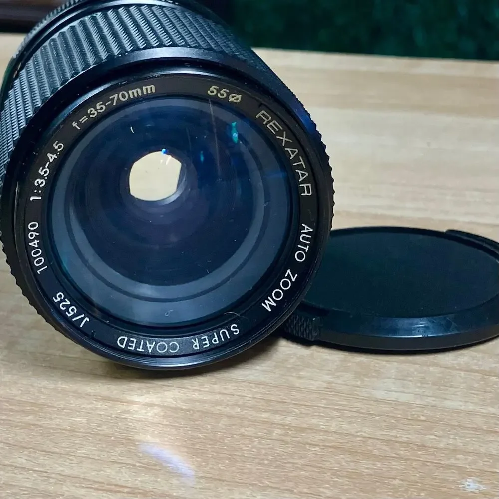 Vintage manual focus zoom lens.